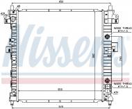 64326 NISSENS - CHŁODNICA WODY SSANG YONG ACTYON (05-) 