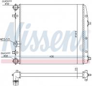 652691 NISSENS - CHŁODNICA WODY SEAT CORDOBA (6L) (02-), SEAT IBIZA IV (6L) (