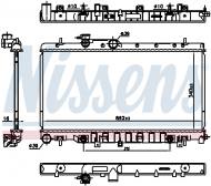 67711 NISSENS - CHŁODNICA WODY SAAB 9-2X (04-), SUBARU IMPREZA (GD, GG) (00-