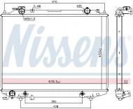 68535 NISSENS - CHŁODNICA WODY FORD RANGER (ER, EQ) (98-), FORD RANGER (ES,