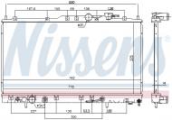 69452 NISSENS - CHŁODNICA WODY MITSUBISHI GALANT 99-03 