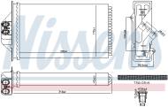 707293 NISSENS - nagrzewnica CHRYSLER CHRYSLER GRAND VOYAGER 00- CHRYSLER RAM