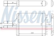 72656 NISSENS - NAGRZEWNICA OPEL VECTRA B (95-), VAUXHALL VECTRA B (95-)