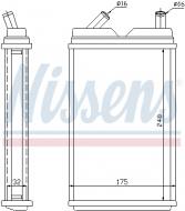 73624 NISSENS - NAGRZEWNICA VOLVO 740 (744, 745) (82-), VOLVO 760 (704, 764,