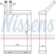 73642 NISSENS - NAGRZEWNICA VOLVO 740 (744, 745) (82-), VOLVO 760 (704, 764,