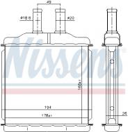 76509 NISSENS - NAGRZEWNICA BUICK EXCELLE (04-), CHEVROLET LACETTI (J200) (0