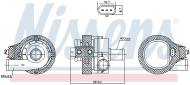 831091 NISSENS - elektryczna pompa wody VAG electric/hybrid VW-E-GOLF 13- VW-