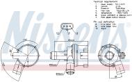 831117 NISSENS - elektr. pompa cieczy VW AUDI TOUAREG 10- AMAROK 10- A4 08- A