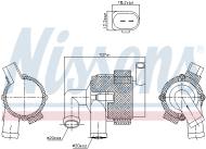 831380 NISSENS - elektryczna pompa wody VW VW-TRANSPORTER 03- VW-TRANSPORTER