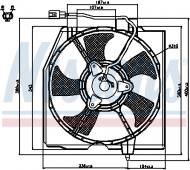 85224 NISSENS - WENTYLATOR CHŁODNICY MAZDA 323 VIII (BJ) (98-), MAZDA 323F (