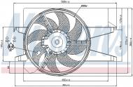 85583 NISSENS - WENTYLATOR CHŁODNICY FORD FIESTA V (CBK) (01-), FORD FUSION