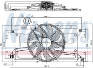 85697 NISSENS - WENTYLATOR CHŁODNICY FORD FOCUS C-MAX (03-), FORD FOCUS II (