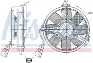 85742 NISSENS - WENTYLATOR CHŁODNICY AUDI A 4 / S 4 (B5) (94-), AUDI A 6 / S