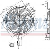 85789 NISSENS - WENTYLATOR CHŁODNICY CITRO╦N BERLINGO  (M) (96-), CITRO╦N XS