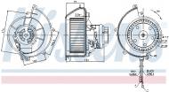 87082 NISSENS - DMUCHAWA KABINOWA VAUXHALL ASTRA G (98-), VAUXHALL ASTRA H (