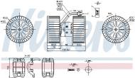 87115 NISSENS - DMUCHAWA KABINOWA BMW 3 E46 (98-), BMW 3 E46 COMPACT (01-),