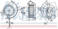 87188 NISSENS - DMUCHAWA KABINOWA OPEL ASTRA G (98-), OPEL ZAFIRA A (99-), C