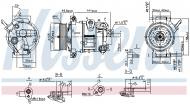 890030 NISSENS - KOMPRESOR KLIMATYZACJI DODGE CALIBER (06-), JEEP COMPASS (MK