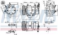 890041 NISSENS - KOMPRESOR KLIMATYZACJI MINI CLUBMAN (R55) (06-), MINI CONVER