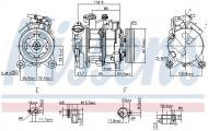 890072 NISSENS - KOMPRESOR KLIMATYZACJI BMW X3 F25 (10-) 