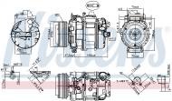 890073 NISSENS - KOMPRESOR KLIMATYZACJI BMW 5 E60-E61 (03-), BMW 6 E63-E64 (0