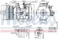 890153 NISSENS - KOMPRESOR KLIMATYZACJI TOYOTA LAND CRUISER J200 (08-)