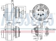 890368 NISSENS - KOMPRESOR KLIMATYZACJI MERCEDES 190 W 201 (82-), MERCEDES 21