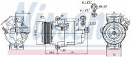 89041 NISSENS - KOMPRESOR KLIMATYZACJI OPEL ASTRA H (04-), OPEL ZAFIRA B (05