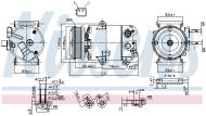 890588 NISSENS - sprężarka klim. FORD First Fit C-MAX CB7CEU 10