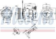 89064 NISSENS - KOMPRESOR KLIMATYZACJI DACIA LOGAN I (04-), DACIA SANDERO I