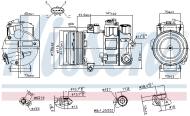 890645 NISSENS - sprężarka MERCEDES C-CLASS W 204 07- E-CLASS W 207 09- E-CLA