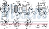 890758 NISSENS - KOMPRESOR KLIMATYZACJI FORD NISSENS 