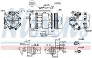 890761 NISSENS - KOMPRESOR KLIMATYZACJI 