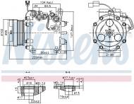 890879 NISSENS - KOMPRESOR KLIMATYZACJI MITSUBISHI NISSENS