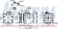 89178 NISSENS - KOMPRESOR KLIMATYZACJI CITRO╦N C8 (EA, EB) (02-), FIAT ULYSS