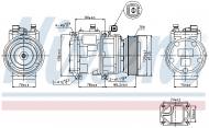 89186 NISSENS - KOMPRESOR KLIMATYZACJI LAND ROVER DISCOVERY II (LJ, LT) (98-