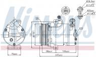 89197 NISSENS - KOMPRESOR KLIMATYZACJI OPEL ASTRA G (98-), OPEL COMBO (00-),