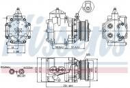 89248 NISSENS - KOMPRESOR KLIMATYZACJI FORD COUGAR (MC) (98-), FORD MONDEO I