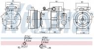 89292 NISSENS - KOMPRESOR KLIMATYZACJI HYUNDAI ACCENT (MC) (05-), HYUNDAI EL