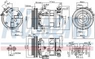 89396 NISSENS - KOMPRESOR KLIMATYZACJI ALFA ROMEO 159 (939) (05-), ALFA ROME