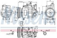 89415 NISSENS - KOMPRESOR KLIMATYZACJI AUDI A 4 / S 4 (B6, B7) (00-), AUDI A