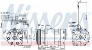 89489 NISSENS - KOMPRESOR KLIMATYZACJI OPEL MOVANO A (98-), RENAULT MASTER I