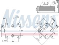 91378 NISSENS - chłodnica oleju TOYOTA HIGHLANDER 14- LEXUS RX 16- LEXUS ES