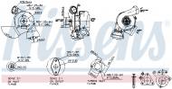 93149 NISSENS - TURBOSPRĘŻARKA ZAFIRA (F75_) 2.2 DTI 16V
