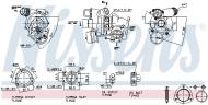 93282 NISSENS - turbosprężarka CI/PE 1.6 THP C4 04- C5 08- DS3 DS4 DS5 11- 2