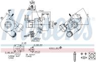 93491 NISSENS - turbosprężarka ALFA ROMEO 1.9 JTD 16V1.9 JTDM 16V1.9 JTD