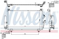 940165 NISSENS - CHŁODNICA KLIMATYZACJI (Z OSUSZACZEM) MITSUBISHI OUTLANDER (