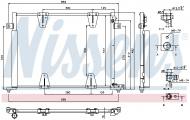 940373 NISSENS - CHŁODNICA KLIMATYZACJI (Z OSUSZACZEM) SUZUKI GRAND VITARA /
