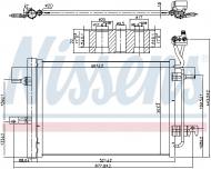 940511 NISSENS - CHŁODNICA KLIMATYZACJI (Z OSUSZACZEM) OPEL MERIVA A (03-), V