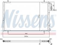 94392 NISSENS - CHŁODNICA KLIMATYZACJI PEUGEOT 206 (2) (98-)